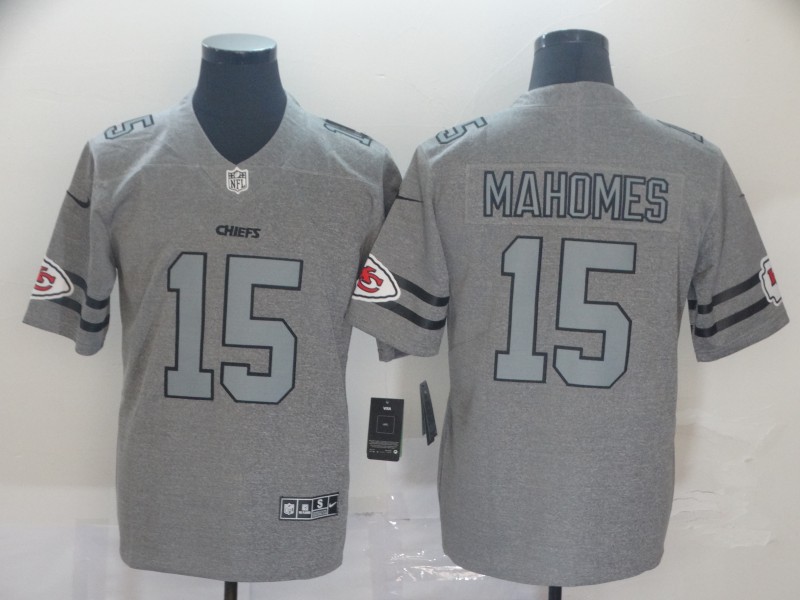 Men's Kansas City Chiefs Patrick Mahomes Gray Jersey